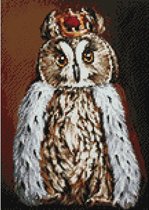 Wizardi Diamond Painting Kit Owl King WD2468