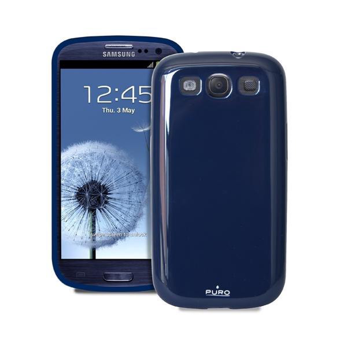PURO Samsung Samsung Galaxy S III Plasma Cover - Dark Blauw