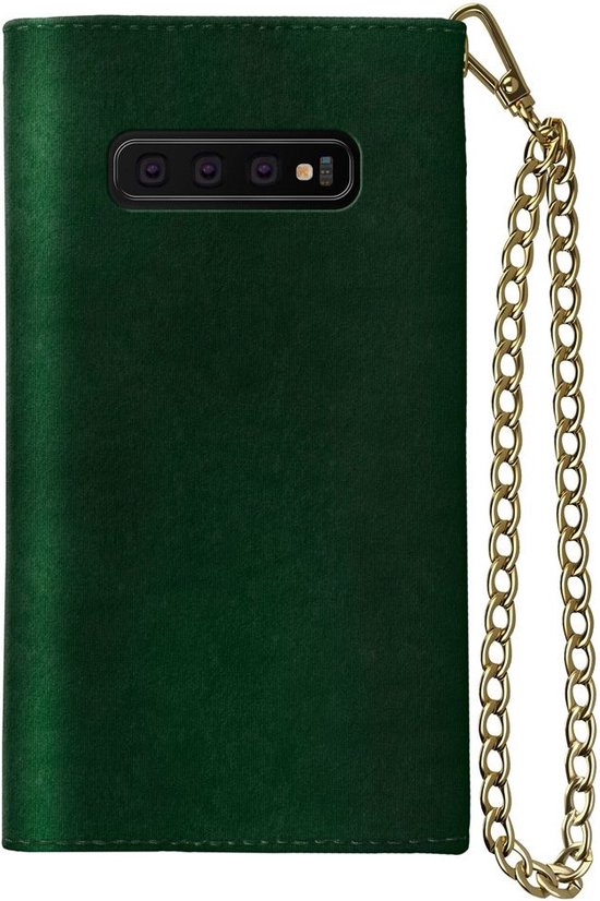 iDeal of Sweden Mayfair Clutch Velvet Green Galaxy S10 bol