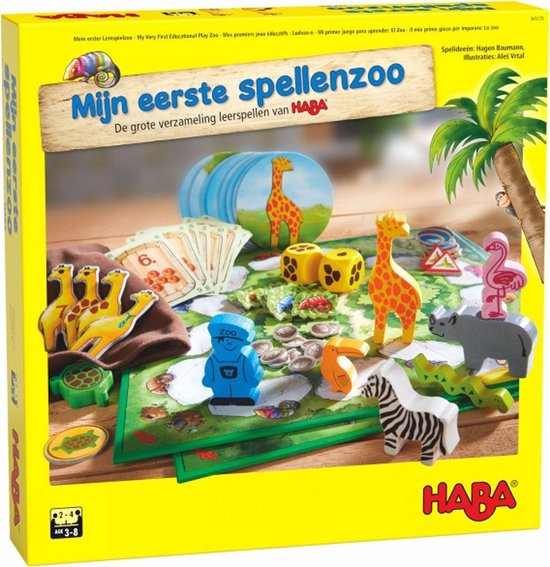 Thumbnail van een extra afbeelding van het spel Haba Kinderspel Mijn Eerste Spellenzoo (nl)