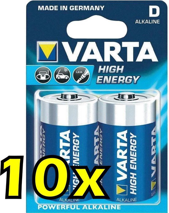10x Varta Type C cell batterij - 2 pack | bol.com