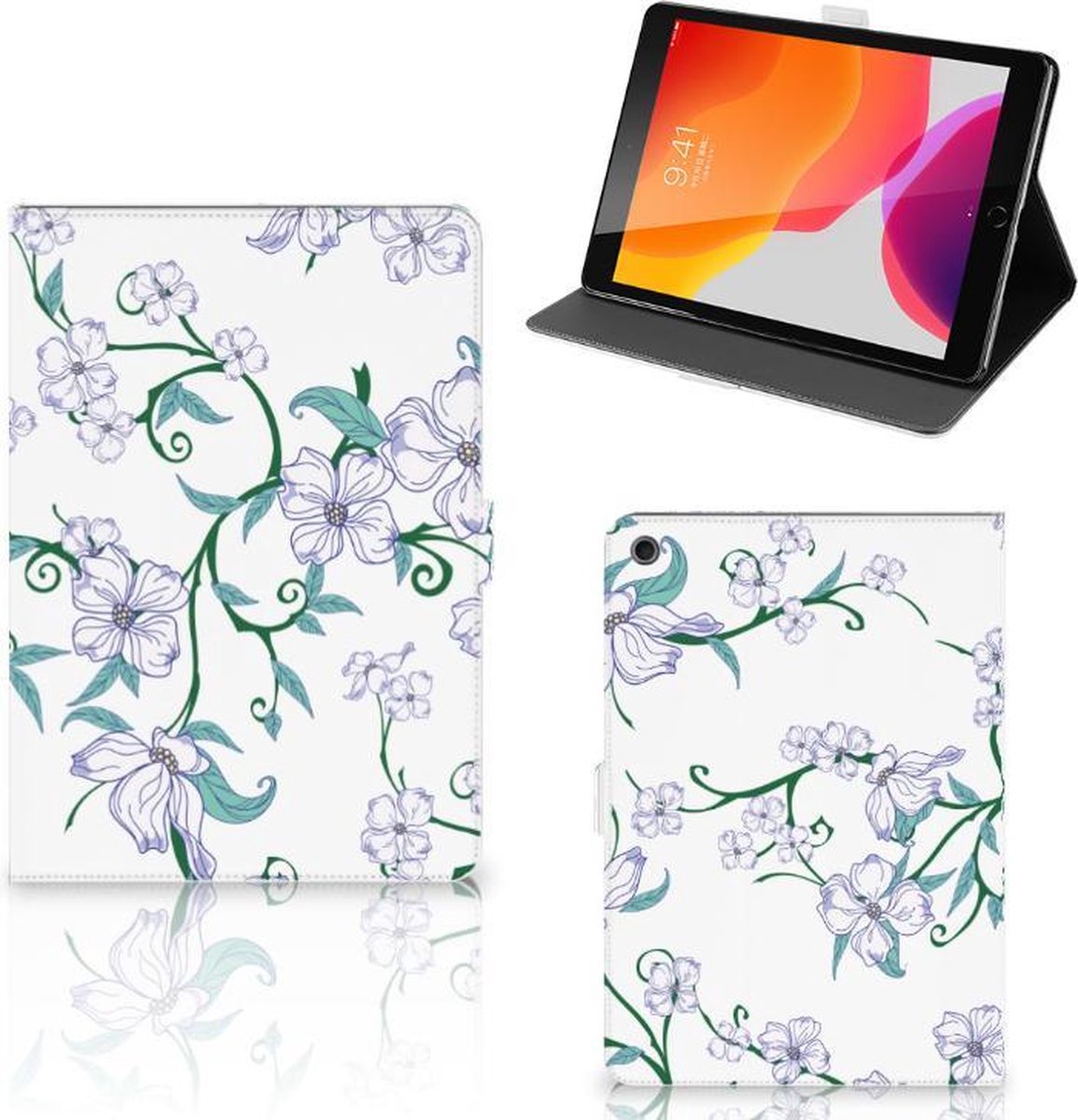 iPad 10.2 2019 | iPad 10.2 2020 | 10.2 2021 Uniek Tablet Cover Blossom White