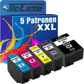 PlatinumSerie 5x inkt cartridge alternatief voor Epson 202XL 202 XL Epson Expression Premium XP-6000 6100 6005 6105