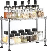 Nancy's Kruidenrek - Verstelbaar Keukenrekje - 40 KG Belastbaar - 40 x 15 x 26,5 cm