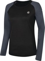 Dare 2b Exchange Thermo Sportshirt - Maat 42  - Vrouwen - zwart/grijs