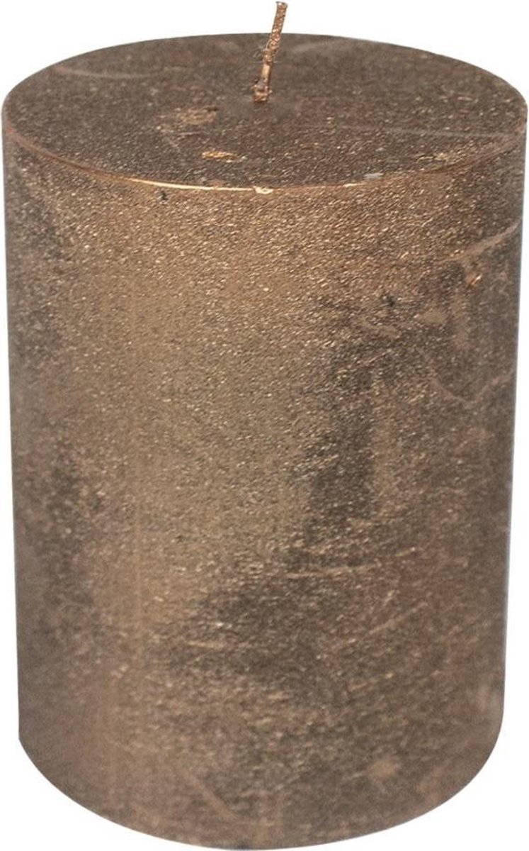 Koperkleurige Stompkaars (20 x 10 cm)