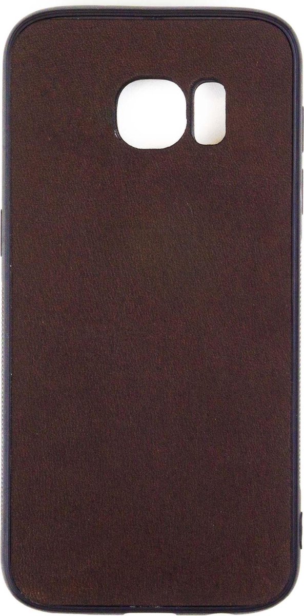 Leren Telefoonhoesje Samsung S7 – Bumper case - Chocolade Bruin