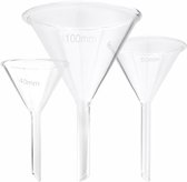 Glazen Trechter van hoogwaardig Borosilicaatglas voor Hoge temparaturen chemisch bestendig Labatorium kwaliteit 4 cm
