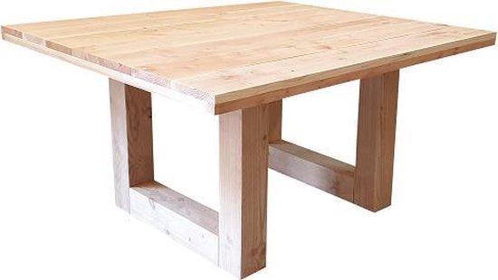Wood4you - vierkante tafel Douglashout 180Lx78Hx180D cm | bol.com