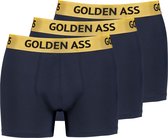 Golden Ass - 3-Pack heren boxershort blauw XL