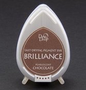 Brilliance Dew Drop inktkussen Pearlescent Chocolate BD-000-076 - donker bruin