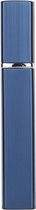 Luxe Ribbel Parfumflesje - Parfumflesje voor in vliegtuig - Hervulbaar - Navulbare Parfum Verstuiver - 12ML - Blauw