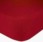 Het Ultieme Zachte Hoeslaken- Jersey -Stretch -100% Katoen -80x200x30cm-Rood