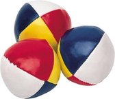 3x Gekleurde jongleerballen 6,5 cm - Jongleerballen speelballen ballengooien