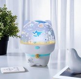 Baby and More Baby Projector - Sterrenhemel  - Zeedieren - Baby Led Nachtlampje met Bluetooth Muziek - 360 graden roterend - Projector Lamp - Met Afstandsbediening - USB kabel en Batterij - Sterrenprojector - Slaaphulp - Kinder Lamp