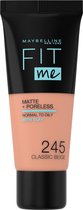 Maybelline Fit Me Matte & Poreless Foundation - 245 Classic Beige - 30 ml
