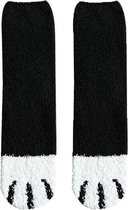 Sokken | Warme Fleece Sokken | Berenpootjes Zwart | Maat 36-38