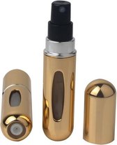 Parfum verstuiver Shiny Gold | Glimmend Goud l Navulbaar 5 ml / Meeneem Parfum Flesje | Handig voor in de tas | Hervulbaar | Klein formaat | Makkelijk te gebruiken
