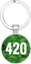 Akyol - Wiet 420 sleutelhanger - wiet - roken - gift - geschenk - kado - cadeau - verassing - feestdag - verjaardag - smoken - kush - cannabis - weed - hennep - hasj - marihuana