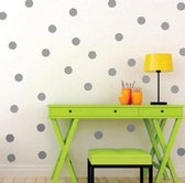 Muurstickers - Stippen - Dots - Rondjes - Wand Decoratie - Universeel - 7 cm diameter - 35 stuks - Grijs