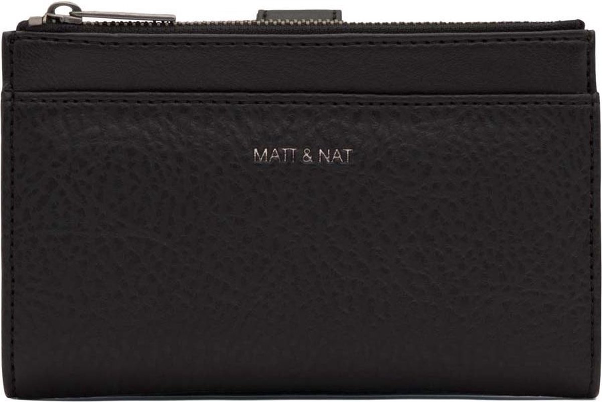 Plenaire sessie Stout zeven Matt & Nat Ritsportemonnees Motiv Small Dwell Wallet Zwart | bol.com