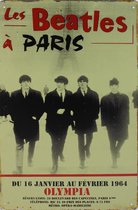 Concertbord - Beatles a Paris 1964 -20x30cm
