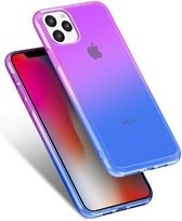 Apple iPhone 11 Back Cover Telefoonhoesje | Paars en Blauw | TPU hoesje