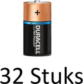 32 Stuks Duracell Ultra Power C Batterijen Bulk