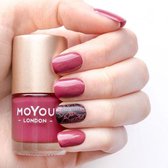 MoYou London Stempellak - Moroccan Mauve - Rood