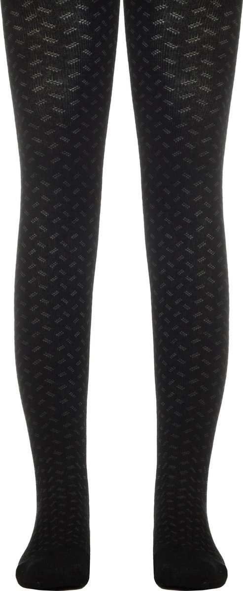 Kinderen maillot, geometrisch patroon, 2-PAAR, zwart, maat 128-134