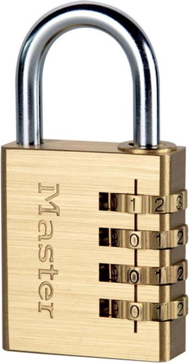 Master Lock Combinatiehangslot geel 40 mm aluminium 604EURD - MasterLock