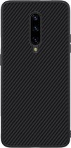 Nillkin Hard Case Synthetic Fiber voor OnePlus 7 Pro - Zwart