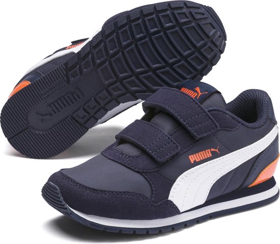Puma Sneakers - Maat 28 - Unisex - navy/wit/oranje | bol.com