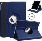 iPad 10.2 (2019) Hoes - Draaibare Tablet Book Cover - Donker Blauw