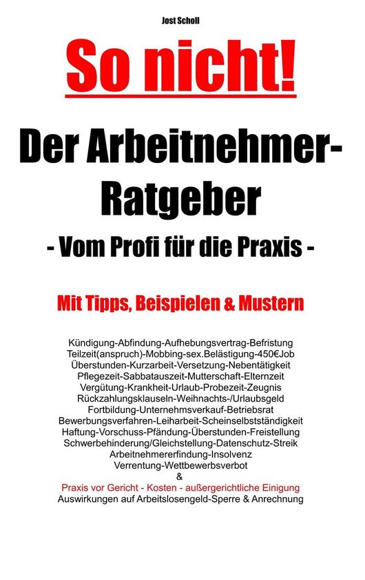 So nicht! 2 - Der Arbeitnehmer-Ratgeber - cover