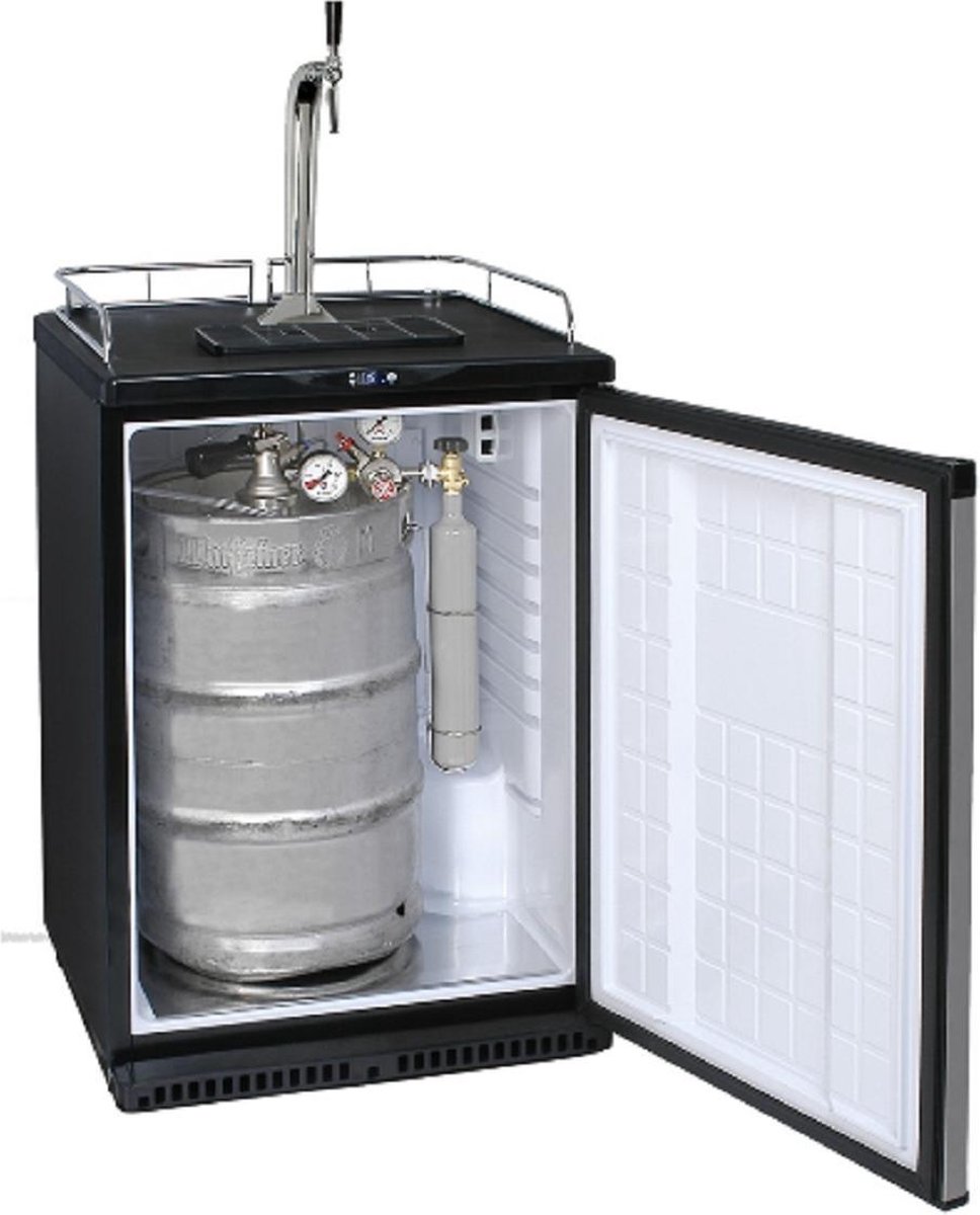 glas Ongeëvenaard medeklinker Biertap koelkast met RVS front deur 1 kraans uitvoering | bol.com