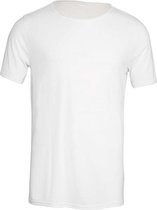 Senvi Wide Raw Neck T-Shirt Wit - Maat M