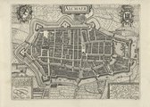 Ancienne carte historique d'Alkmaar - Poster City Map - L. Guicciardini 1612 - Grand 50x70 cm - Antique Alcmaer Map - Décoration de bureau