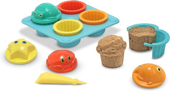 Melissa & Doug - Seaside Sand Cupcake Set