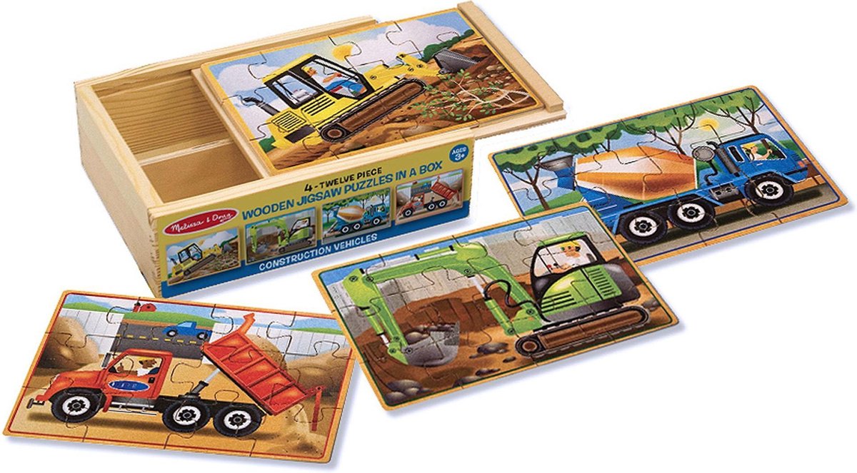 Melissa & Doug - Construction Puzzles in a Box