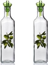 Homemade Olie- en Azijnset - Glas - 2st - 1000ml