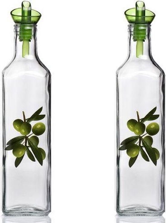 Ervaren persoon makkelijk te gebruiken Verouderd Homemade Olie- en Azijnset - Glas - 2st - 1000ml | bol.com