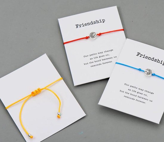 Mannies vriendschapsarmband - 2 stuks - Vriendschaps armband boodschap! voor...