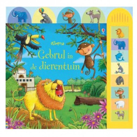 Kinderboeken voorleesboek Gebrul in de dierentuin met geluid