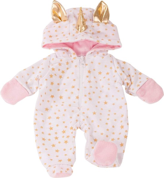 Götz 3403185 Doll Set Pink Rain - Doll Clothes for Baby Dolls Size M 42 - 46 cm and Size Standing Dolls. XL 45 - 50 cm - Set of 4