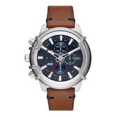 DZ4518 Horloge Heren Chrono Staal Bruin leer