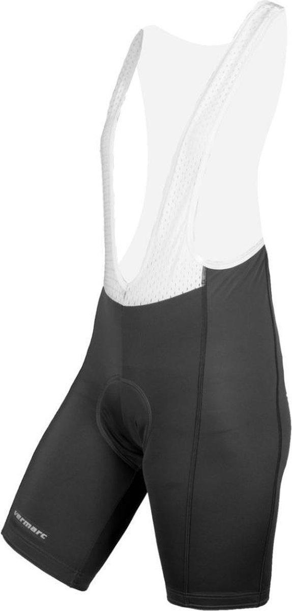 Vermarc Sports Fietsbroek Vermarc Relax Korte Broek + Bretellen + Elite Zeem Zwart - Maat: S, Kleur: Zwart
