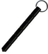 Kubotan - Sleutelhanger - Zelfverdediging - Zwart - Rond - Self-Defense Keychain
