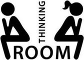 Thinking room sticker | Badkamer - WC - Toilet