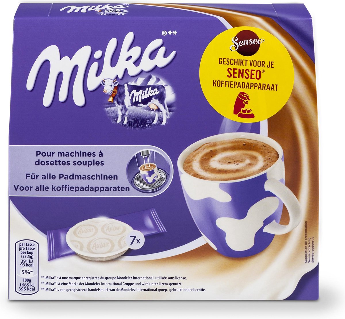 Senseo Milka Chocopads 6 x 7 pads warme chocolademelk